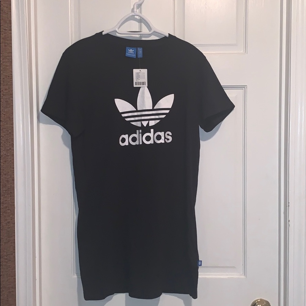 Adidas logo t-shirt dress